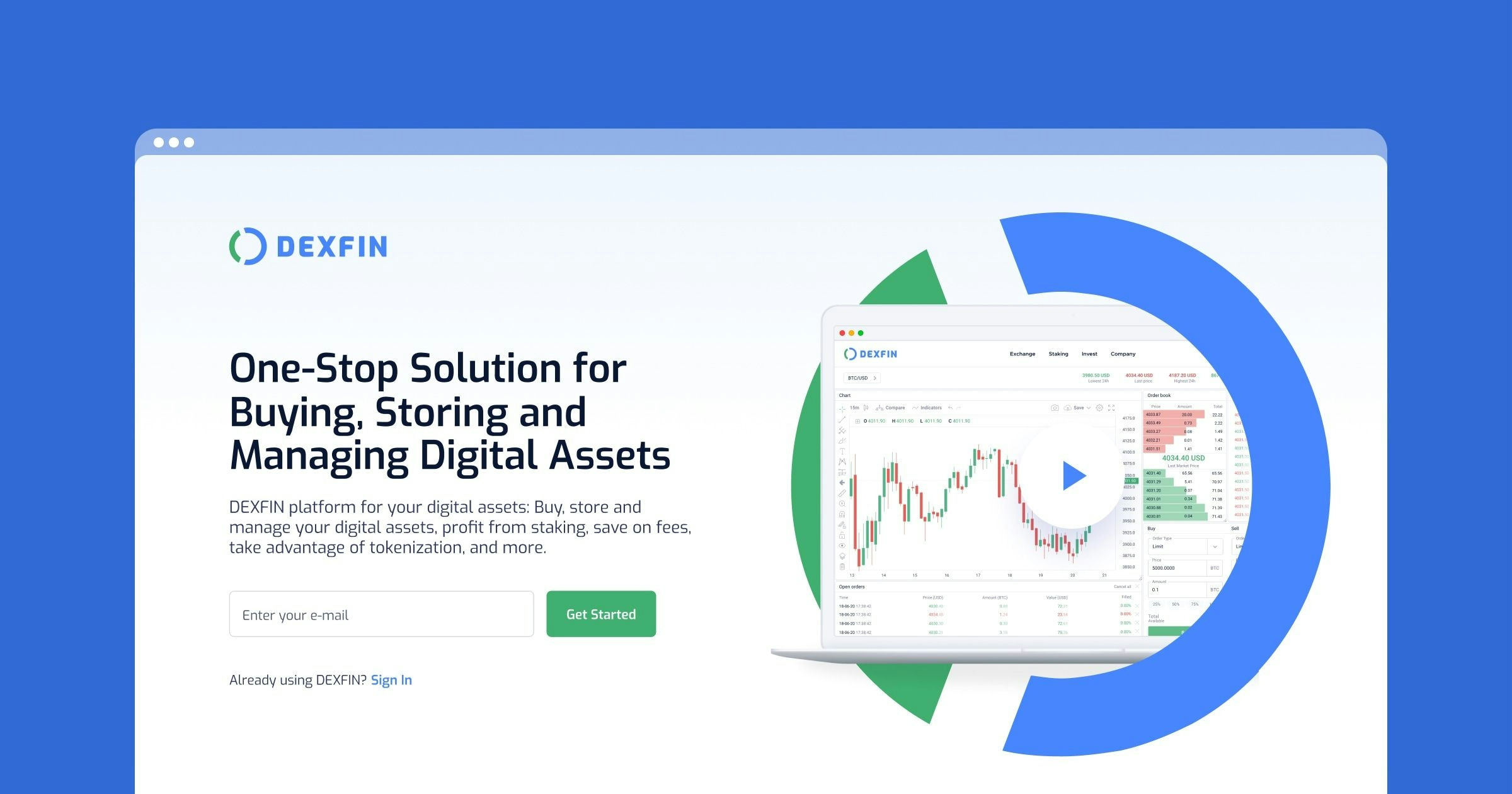 elevup launches DEXFIN’s web-based platform for digital assets trading and management 